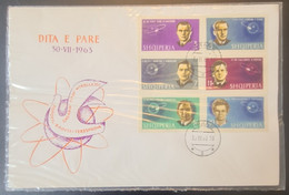 ALBANIA 1963 - Unused/sealed - Famous Cosmonauts - Imperforated Set On FDC - Albania