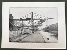 Planche Usine Manutention Portique Pour Les Ciments D'obourg - Macchine