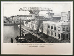 Planche Usine Manutention Pont Roulant SA Solvay à Anvers - Machines