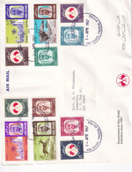 ABU DHABI 1967 SET FDC - Abu Dhabi