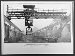 Planche Usine Manutention Pont Roulant SA Métallurgique De Sambre Et Moselle à Montigny Sur Sambre - Machines