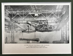 Planche Usine Manutention Pont Roulant SA D'escaut Et Meuse à Anzin Nord - Maschinen