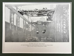 Planche Usine Manutention Grue Pont Roulant Pour Ougrée Marihaye - Maschinen