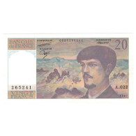 France, 20 Francs, 1987, A.022, NEUF, Fayette:F.66.08.A22, KM:151b - 20 F 1980-1997 ''Debussy''