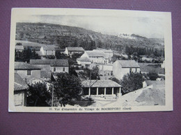 CPA 30 ROCHEFORT DU GARD Vue D'Ensemble Du Village 1951 RARE PLAN ? Carte Luxe Brillante - Rochefort-du-Gard