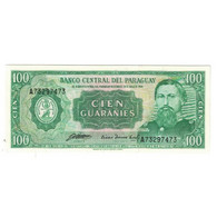 Billet, Paraguay, 100 Guaranies, L1952, KM:199b, NEUF - Paraguay