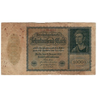 Billet, Allemagne, 10,000 Mark, 1922, 1922-01-19, KM:72, B - 10000 Mark