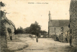 Boquéo * L'église Et La Place Du Village - Sonstige & Ohne Zuordnung