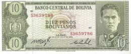 BOLIVIE - 10 Pesos Bolivianos 1962 - UNC - Bolivie