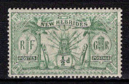 Nouvelles Hébrides - 1911 - Idole Indigène - Legende  Anglaise  - N° 49 - Neuf * / MLH - Unused Stamps