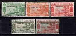 Nouvelles Hébrides - 1938 -  Tb Taxe N° 11 à 15  - Neuf * - MLH - Unused Stamps