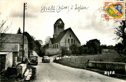 épieds * Route Et Vue Sur L'église * Automobile Voiture Ancienne - Other & Unclassified