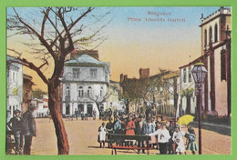 Bragança - Praça Almeida Garrett - Postal Alusivo à 1ª Exposição Nacional De Postais Antigos Em 1984 - Portugal - Bragança