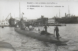 Esp)   CARTAGENA  -   Escuadra Marina De Guerra Espanola - El Submarino A 1 Monturiol Sallento De El Dique - Murcia