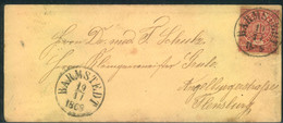 1868, BARMSTEDT, Bessre Schleswig-Holstein Nachverwendung Auf NDP-B-rief - Schleswig-Holstein