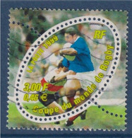 Coupe Du Monde De Rugby 1999 N°3280a Oblitéré Sans Le F à ITVF - Used Stamps