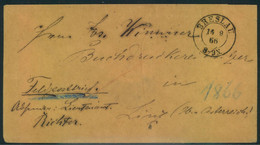 1866, Feldpostumschlag Ab BRESLAU Im Krieg Zwischen Preußen Und Österreich - Cartas & Documentos
