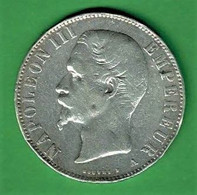 5 FRANCS / NAPOLEON III / TÊTE NUE / 1855 A  / 24.64 G / ARGENT - 5 Francs