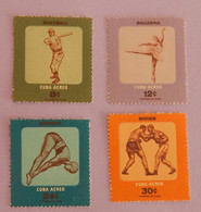 CUBA YT PA 159/162 NEUFS**MNH "COMPETITION SPORTIVE" ANNÉE 1957 - Unused Stamps