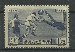 FRANCIA 1938 - CAMPEONATO DEL MUNDO DE FUTBOL FRANCIA 1938 - YVERT 396* - 1938 – Frankrijk