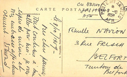 ⭐cachet Poste Aux Armée  AFN 1959⭐ Cheverny - Guerra D'Algeria