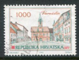 CROATIA 1993 Towns Definitive 1000 D. Varazdin Used.  Michel 229 - Kroatien
