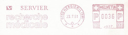 Schweiz / Helvetia 1991, Freistempel / EMA / Meterstamp Servier Recherche Médicale Hergiswil - Frankiermaschinen (FraMA)