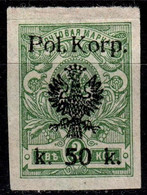 1918 Poland Polska  Polish Corps Mi 14B  MH - Neufs