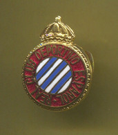Football / Soccer / Futbol / Calcio - DEPORTIVO ESPANOL Spain, Old Pin Badge Button Hole, Enamel - Football