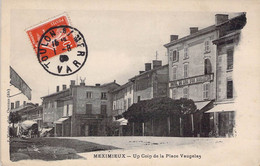 CPA - 01 - MEXIMIEUX - Un Coin De La Place Vaugelas - Hôtel Du Lion D'Or - Charette - Non Classés
