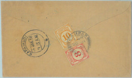 89182  -  MALAYA   - Postal History -  SG # D3 + D4 On COVER  Da  KARAIKUDI 1938 - Malaya (British Military Administration)