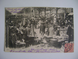 FRANCE - POST CARD PARIS - LA FEIRE A LA FERRAILLE SENT TO BRAZIL IN 1905 IN THE STATE - Kermissen