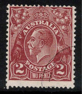 AUSTRALIA 1926 2d Red-Brown P13.5x12.5 SG 98 U #ALK17 - Usados