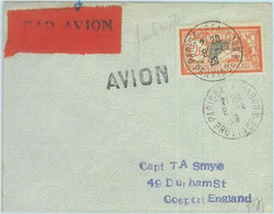 89700 - FRANCE - Postal History - COVER To ENGLAND With Nice AIRMAIL LABEL 1929 - Autres & Non Classés