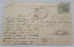 VERY RARE PORTUGAL CIRCULATED POSTCARD REGOA PARA PORTELLA DE FONTELLAS CANCEL 1905 R6/R10 OF RARE - Lettres & Documents