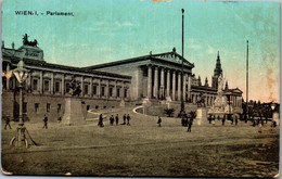 35842 - Wien - Wien I , Parlament - Gelaufen 1912 - Ringstrasse