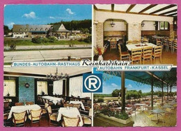 D019_GRÜNBERG * BUNDES AUTOBAHN RASTHAUS, REINHARDSHAIN *  GESENDET Nach DÄNEMARK Mit BRIEFMARKEN - Gruenberg