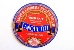 RARE ANCIENNE ETIQUETTE BOITE CAMEMBERT NORMAND NORMANDIE - LANQUETOT: LE "BIEN FAIT" / ANTIQUE CHEESE LABEL NEUF (0330) - Cheese