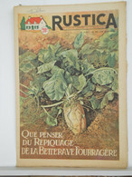 RUSTICA - JARDINAGE CHASSE PECHE BASSE-COUR ELEVAGE - N°25 De 1955 - BETTERAVE FOURRAGERE - Garten