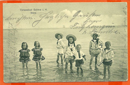 D019_OSTSEEBAD DAHME I H. STRAND * BADING CHILDREN *   SENT 1909 - Dahme