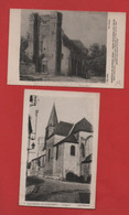 2 CPA  - Nanteuil-le-Haudouin  -(Oise) - L'église /  Eglise Paroissiale - Nanteuil-le-Haudouin