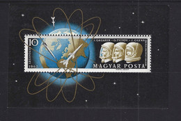 HUNGARY 1962 Gagarin Glenn Titov SPACE  MNH  ** Block 33 - Nuevos