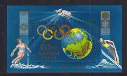 HUNGARY 1972  Olimpic Games From Sapporo To Munich  MNH  ** Block 89 - Nuevos