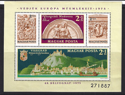HUNGARY 1975  Visegrad  MNH  ** Block 115 - Nuevos