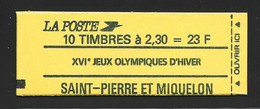 St Pierre & Miquelon 1990 23 Fr Booklet With 10 X 2.30 Overprinted Mariannes - Postzegelboekjes
