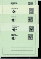 Cartes-Lettres Neuves N° 46. Les 5 ( 6,50 Frs Vert-noir) - Letter-Cards