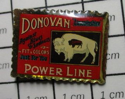 1022 Pins Pin's / Rare & Belle Qualité THEME ANIMAUX / VACHE BISON DONOVAN POWER LINE - Animals