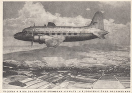 CPA - Vickers Viking - Compagnie British European Airways - En Vol Au Dessus De L'Allemagne - 1946-....: Modern Era