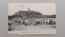 CPA - 88 - CHATENOIS - La Place Des Halles Et L'église - Chatenois