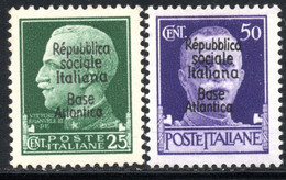 973.ITALY,1944 BORDEAUX BASE ATLANTICA,25,50 C. MNH - Otros & Sin Clasificación